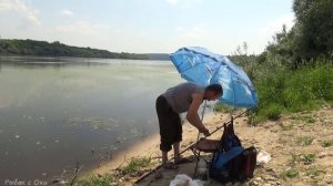 КАША или МАГАЗИННАЯ прикормка? ДВЕ ДОНКИ-на КАКАЮ КЛЮНЕТ ЛЕЩ?! РЫБАЛКА в ЖАРУ на ОКЕ!