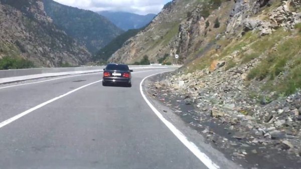 На машине из Цхинвала в Владикавказ (не ускоренная)/ By car from Tskhinval to Vladikavkaz