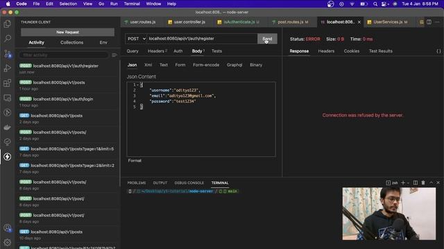 #6 MERN Tutorial || REST API || Authenticating Routes смотреть онлайн