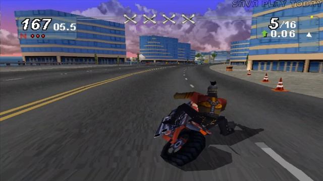 Road Rash Jailbreak [PS1] #3 ▶ Прохождение - Супербайки на дорогах смотреть онлайн