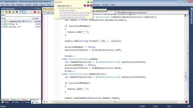 Duplicate Clone Consolidation with CodeRush смотреть онлайн