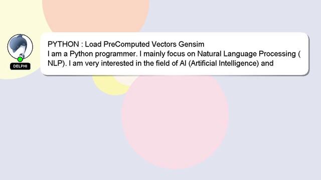 PYTHON : Load PreComputed Vectors Gensim смотреть онлайн