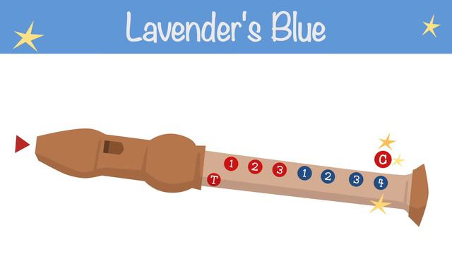 Lavender's Blue - Recorder tutorial and songs for beginners - Normal speed смотреть онлайн