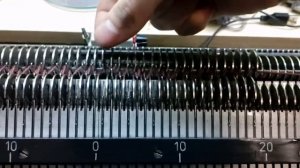 Резинка 2х1 (промышленная резинка) на вязальной машине Доплета ( Dopleta, Dopleta 382)