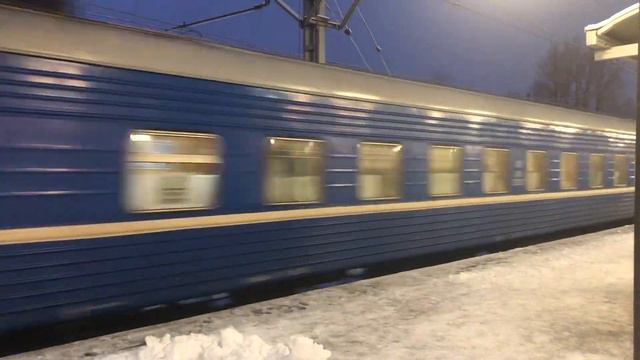 🚇 ТЭП70 с пассажирским поездом №083А, Санкт-Петербург - Гомель. смотреть онлайн