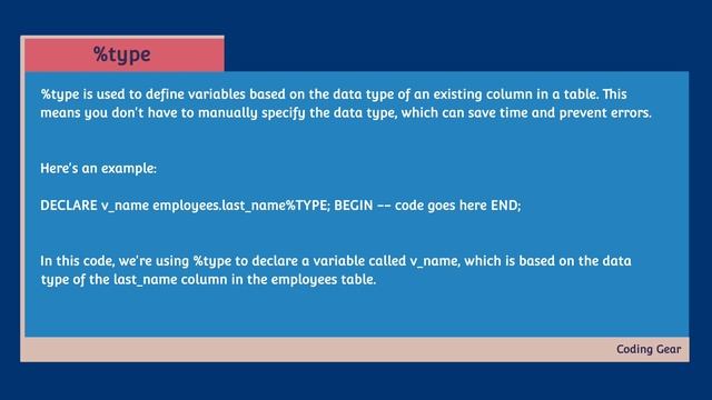 Understanding %TYPE and %ROWTYPE - A Comprehensive Overview смотреть онлайн