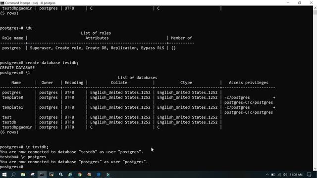 Part 25 - Create , select and drop a database in PostgreSQL. смотреть онлайн