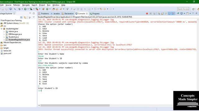 Java and MongoDB : Student Register : Introduction to Project (Hindi) смотреть онлайн