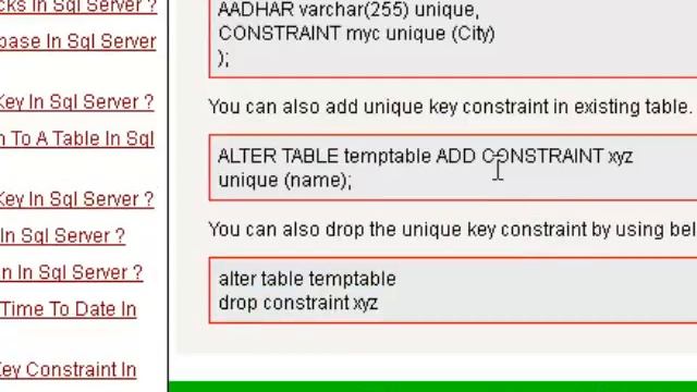 How to add unique key constraint in sql server смотреть онлайн