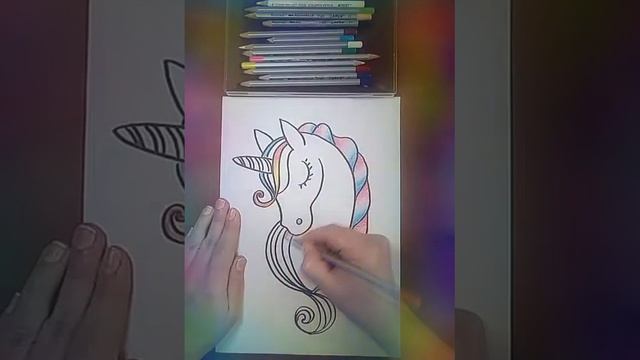 Как нарисовать милого единорога unicorn смотреть онлайн