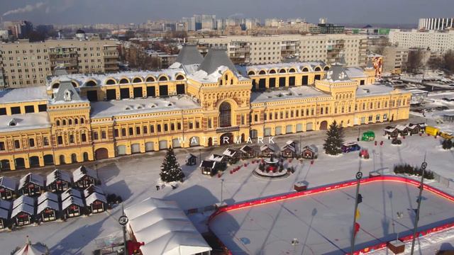 Нижегородская Ярмарка Аэросъемка.Футажи Нижний Новгород.Съемка с квадрокоптера смотреть онлайн