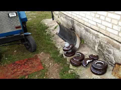 Крепление и установка отвала на самодельный трактор. смотреть онлайн