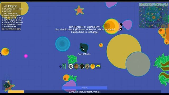 mope.io Игра как АГАРИО или СЛИЗАРИО Обзор Детское видео Игровой мульт Let's play смотреть онлайн