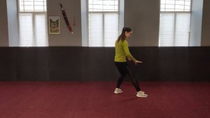 Базовая техника тайцзицюань. Шаг назад.