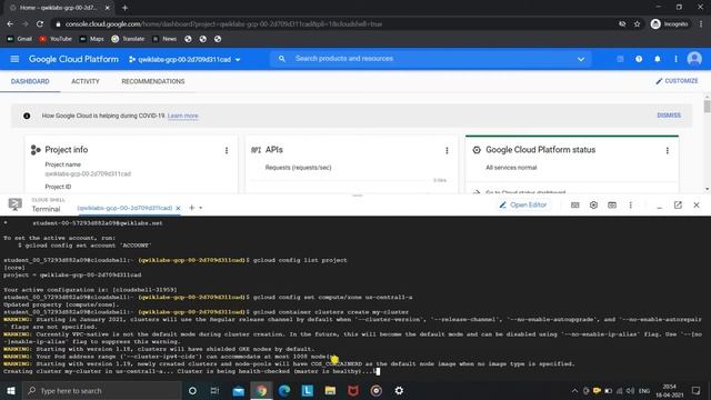 Kubernetes Engine: Qwik Start [GSP100] | Google Cloud Facilitator Program | QwikLabs | смотреть онлайн