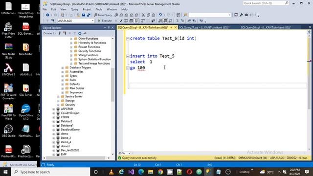 Creating new table from existing table in SQL Server #tables #table #sql #sqlserver смотреть онлайн