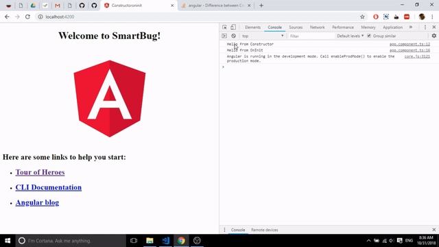 Constructor or Angular OnInit? What to use | Arabic смотреть онлайн