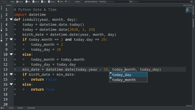 Date, Time, Datetime and Timedelta: Python beginner Tutorial смотреть онлайн