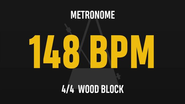 148 BPM 4/4 - Best Metronome (Sound : Wood block) смотреть онлайн