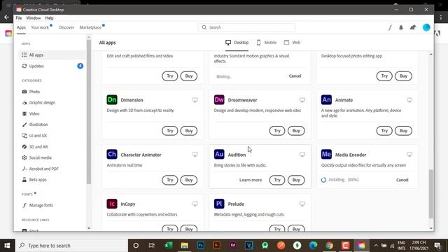 How to install After Effect 2021 on Adobe Cretive Cloud смотреть онлайн