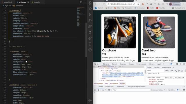 Tuto | Card Anime Hover Effect | Html & Css & Js смотреть онлайн