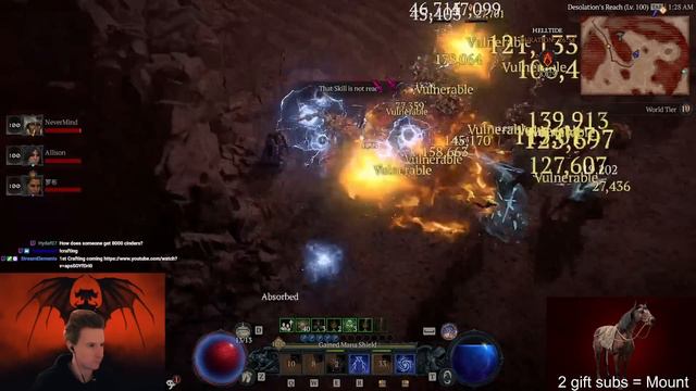 3300 CINDERS PER HELLTIDE! Ball Lightning Sorc Blasting - Diablo 4 смотреть онлайн