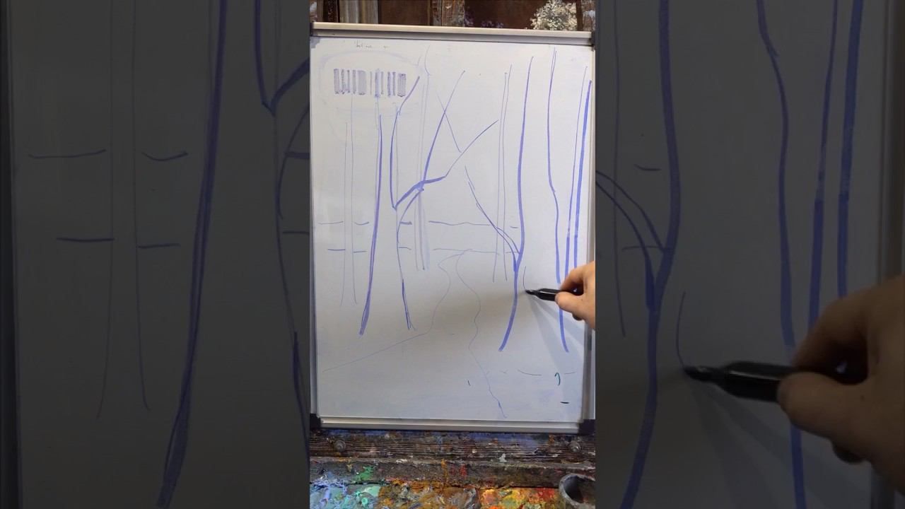 Как нарисовать музыку в виде пейзажа смотреть онлайн