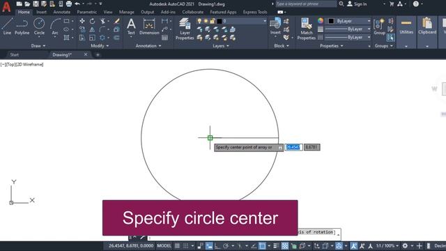 How to divide circle to any equal parts by autocad смотреть онлайн
