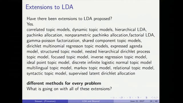 SICSS 2017 - Topic Models and Beyond (Brandon Stewart) (Day 3. June 21, 2017) смотреть онлайн