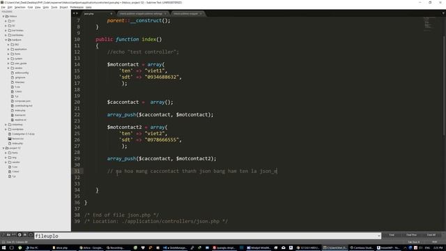 053 - Hiểu bản chất của json thông qua ví dụ | CodeIgniter смотреть онлайн