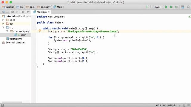 Java Tutorial for Beginners - Learn Java - #49 - split() Method смотреть онлайн