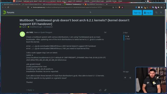 Arch Linux Bricks Dual Boot With One Kernel Change смотреть онлайн