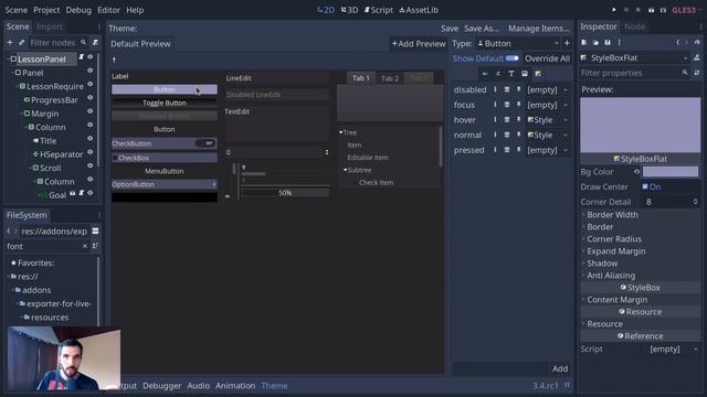 How to Use the New UI Theme Editor in Godot 3.4 смотреть онлайн