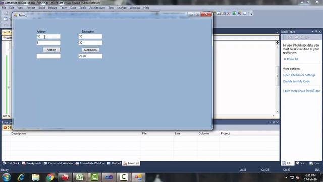 Add subtract multiply division two textbox values show in third textbox simple c# смотреть онлайн