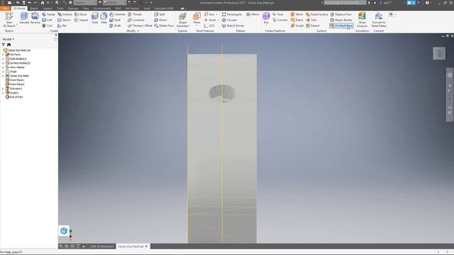 Inventor 2017 - Mesh to Solid | MAT смотреть онлайн