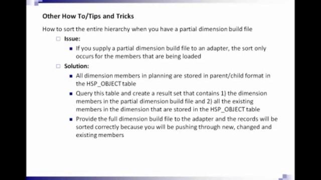 Oracle Hyperion Planning Tips and Tricks: Performance Architects How To смотреть онлайн