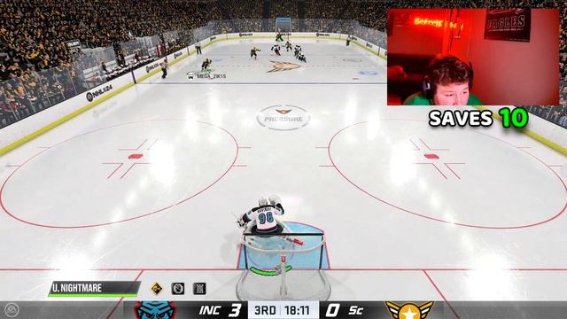 THE BEST GOALIE IN EASHL! NHL 24 EASHL GOALIE GAMEPLAY смотреть онлайн