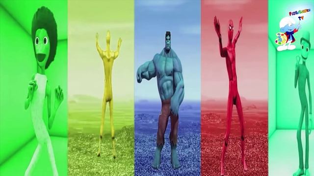 Танец Челлендж для детей Халк против Человек паук против разноцветных инопланетян смотреть онлайн