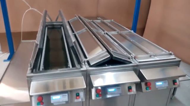 Ультразвуковая линия очистки длинномерных изделий с порталом производства Спецмаш смотреть онлайн