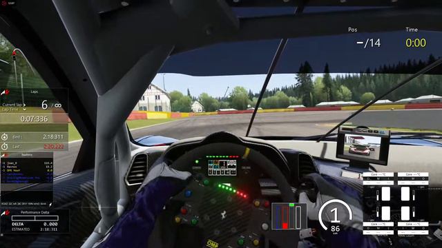 Assetto Corsa Online - Awesome race @ Spa with Logitech G29 смотреть онлайн