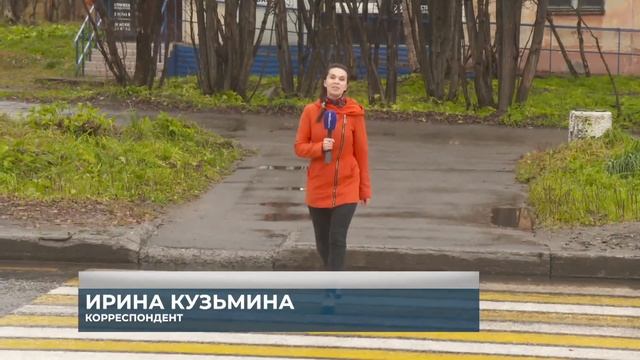Первый пешеходный переход с подсветкой в Апатитах смотреть онлайн