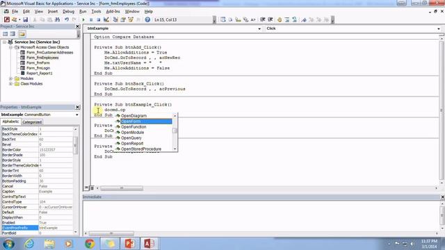40. VBA - DoCmd (Programming In Microsoft Access 2013) ? смотреть онлайн