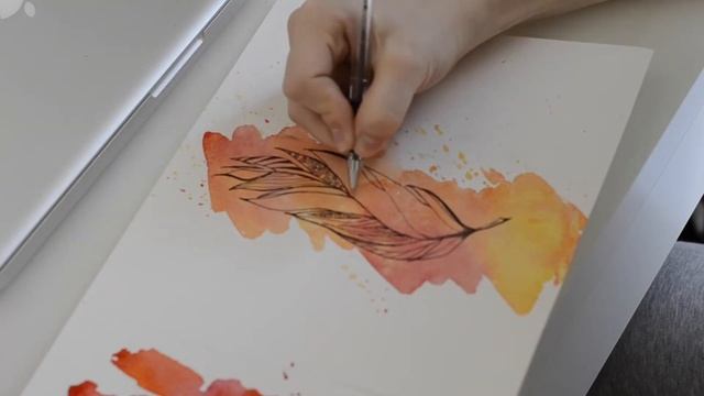 Рисуем перо феникса смотреть онлайн