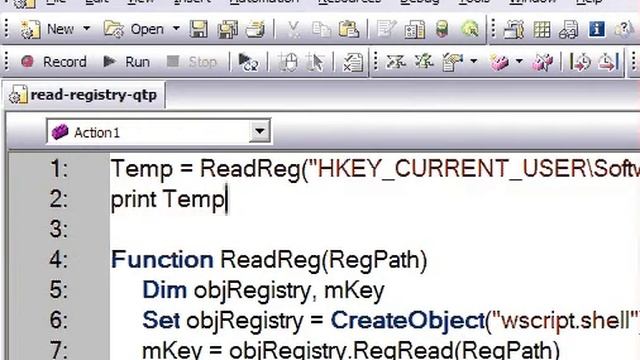 How to read registry key in qtp смотреть онлайн