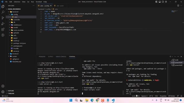 Hướng dẫn cài đặt Kiana ercomerce (Reactjs, tailwind css + MongoDB, socket.io) смотреть онлайн