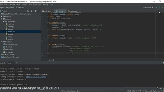 Django Tutorial using Microsoft SQL Server database смотреть онлайн