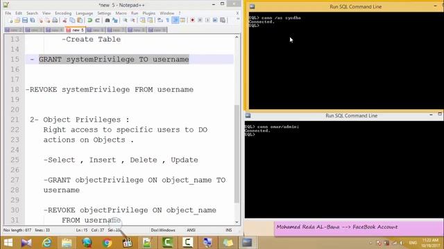10- Revoke system Privilege from a specific user смотреть онлайн
