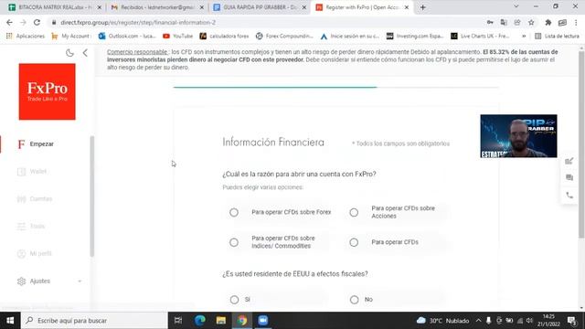 PASO A PASO 2/4 - CREAR CUENTA BROKER - PIP GRABBER DESDE 0 смотреть онлайн