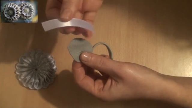 Tutorial Pearly Blossom, Канзаши МК Зефирка с бусинами/Kanzashi DIY Tutorial смотреть онлайн