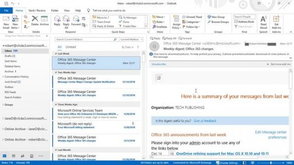 How to change Backgrounds and Themes in Outlook 2019
